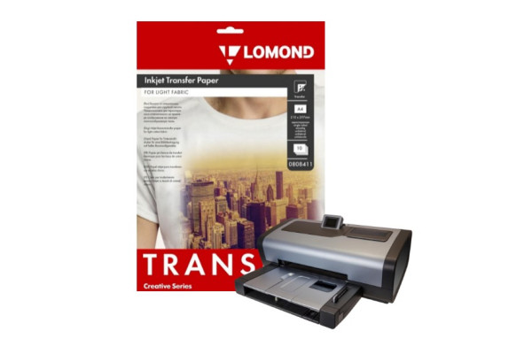 Інструкція для термотрансферного паперу Lomond, світла тканина