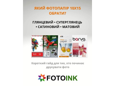 Як вибрати фотопапір 10×15 для струменевого принтера