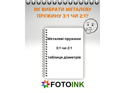Как выбрать металлическую пружину 3:1 или 2:1? Таблица диаметров и количества листов