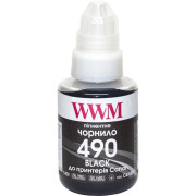 Чорнила WWM GI-490 для Canon, 140г Black Пігментні (C490BP)